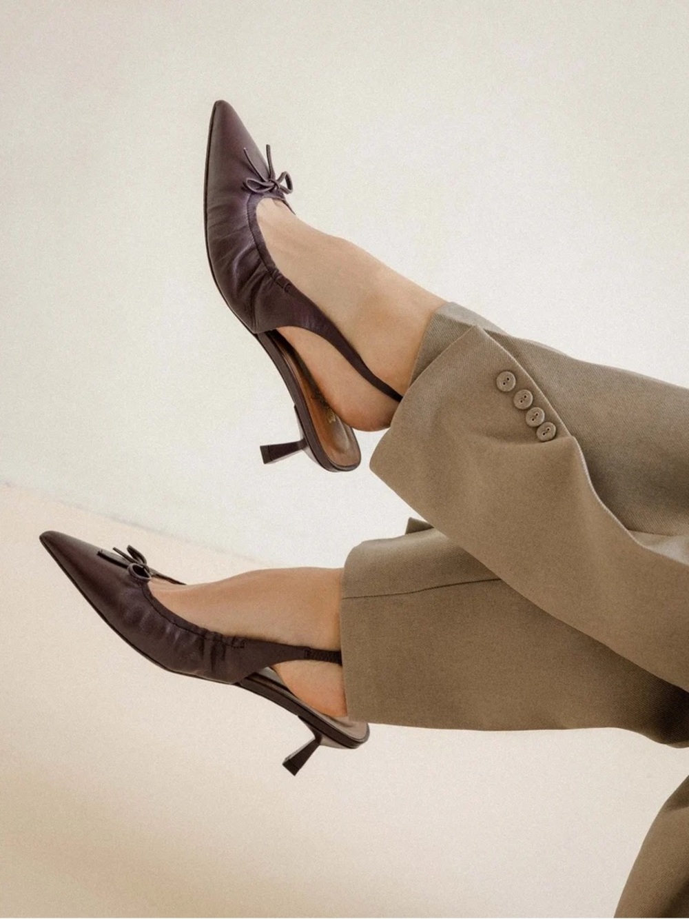 Bobbies Gigi Heel in Eggplant